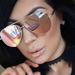 Pink Mercury Mirrored Pilot Aviator Sunglasses